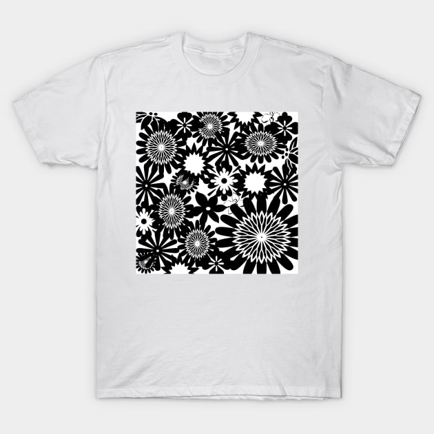 Black and White Toile Pattern #1 T-Shirt by Overthetopsm